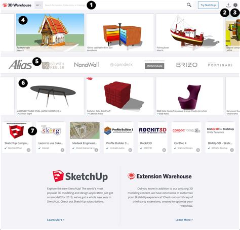 3d warehouse plugins.